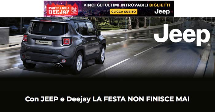 Concorso Radio Deejay: vinci biglietti Party Like A Deejay