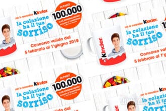 Merendine Kinder: vinci 100.000 tazze personalizzabili