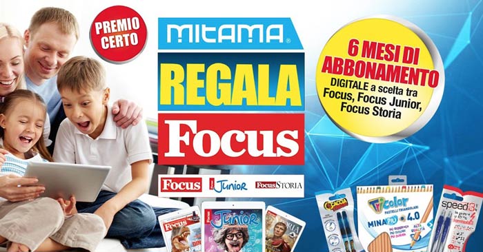 Mitama ti regala Focus: come richiedere il premio