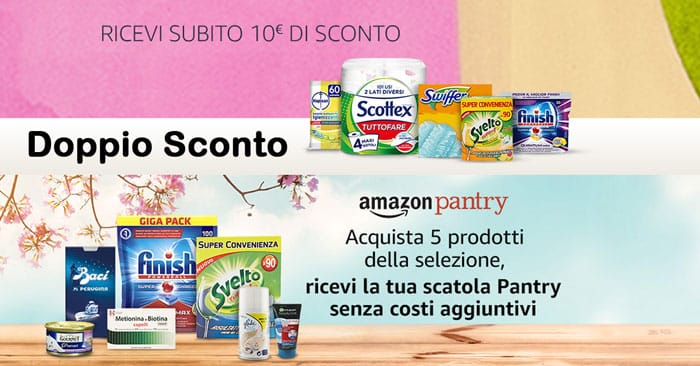 Amazon Pantry: 10 euro di sconto immediato!