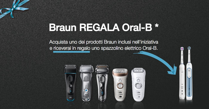 Braun regala Braun: in regalo lo spazzolino elettrico Oral-B