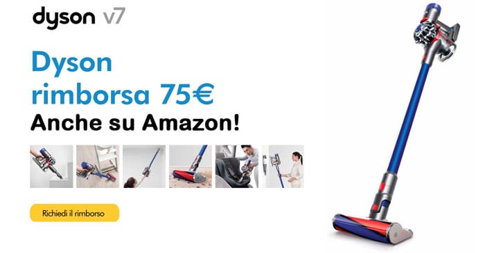 Cashback "Dyson Rimborsa" (anche su Amazon)