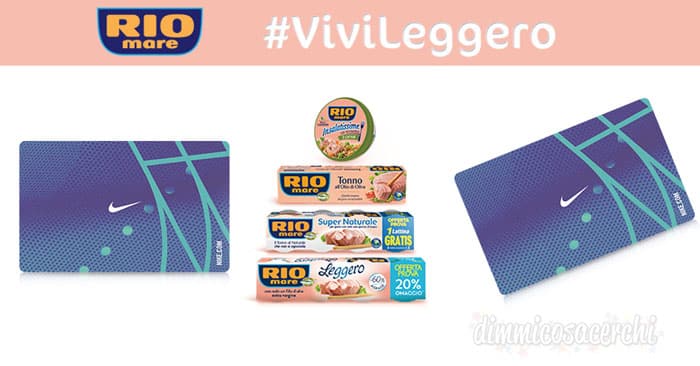 Concorso Rio Mare "Vivi Leggero": vinci subito gift card Nike da 200€