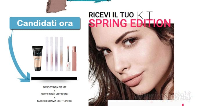 Diventa tester Maybelline Kit Spring Edition