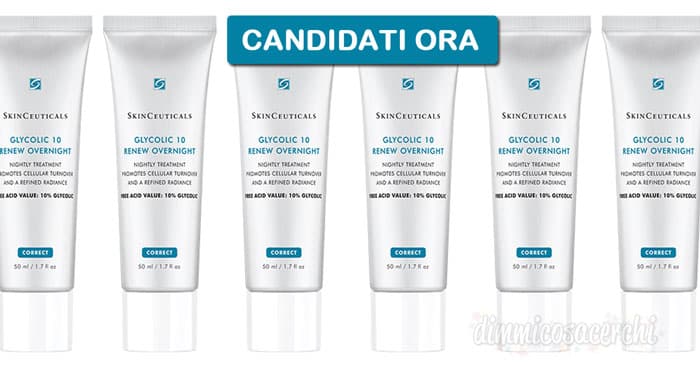 Diventa tester Skinceuticals Glycolic 10 Renew Overnight