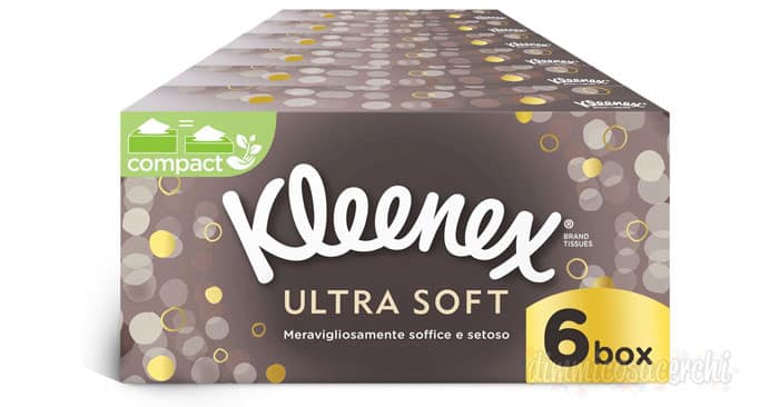 Fazzoletti Kleenex Ultra Soft scontatissimi