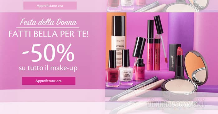 Festa della donna con Bottega Verde: 50% di sconto sul make up