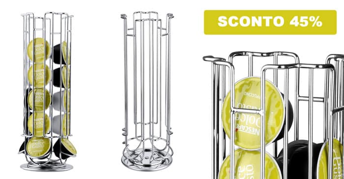 Porta capsule girevole: sconto del 45%