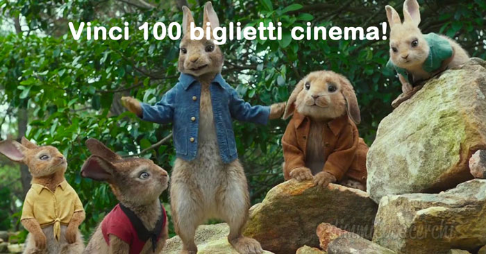 Vinci biglietti cinema per vedere Peter Rabbit - Il Film: partecipa gratis!