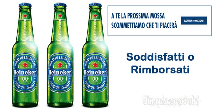 Soddisfatti o rimborsati birra Heineken Lager Beer 0.0