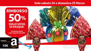 Spendi e riprendi Auchan sulle uova di Pasqua: buono spesa del 50%!