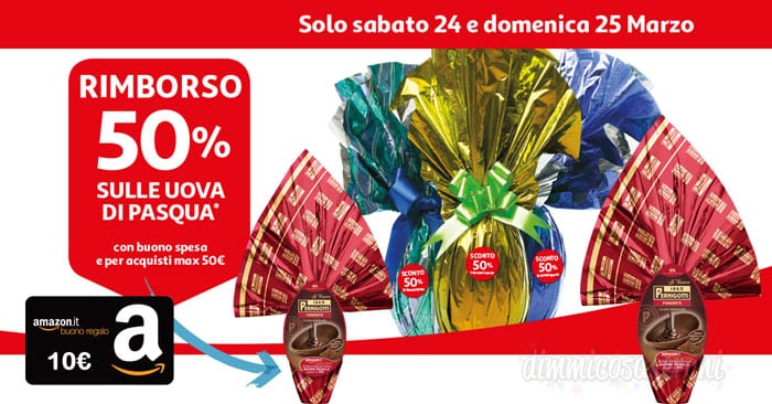 Spendi e riprendi Auchan sulle uova di Pasqua: buono spesa del 50%!