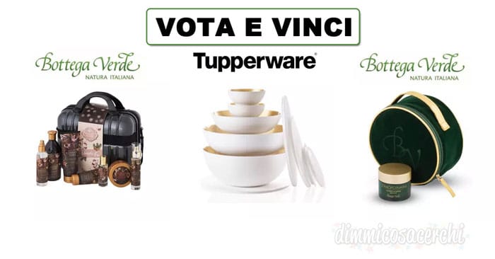 Super brands pop Award: vota e vinci Bottega Verde e Tupperware