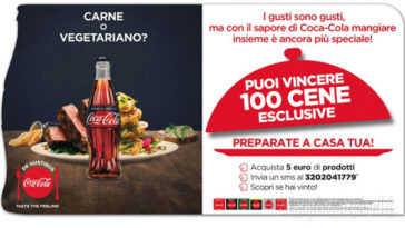 Vinci 100 cene con Chef per 4 persone con Coca-Cola