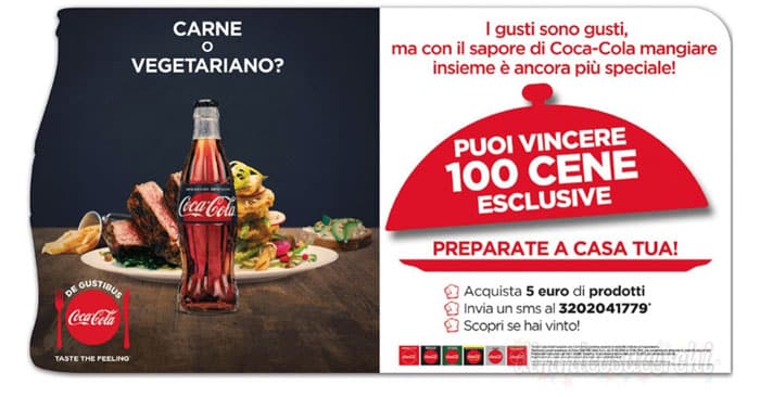 Vinci 100 cene con Chef per 4 persone con Coca-Cola