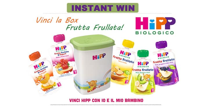 Vinci la Box Frutta Frullata HiPP Biologico