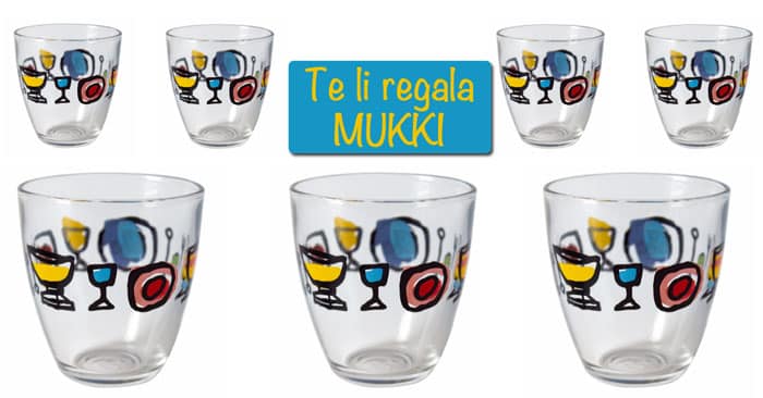 Mukki ti regala i bicchieri Luzzati