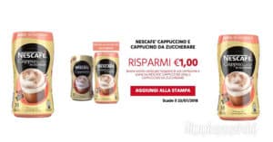 Buono sconto Nescafè cappuccino