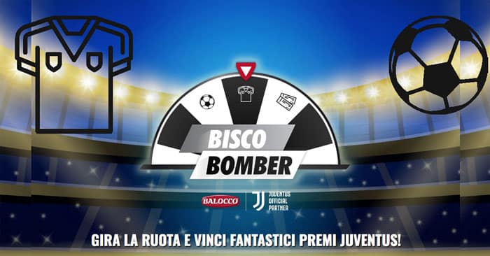 Concorso Balocco "Bisco Bomber": vinci maglie e palloni Juventus