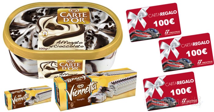 Concorso Carte d’Or e Viennetta Algida: vinci buoni viaggio Trenitalia da 100,00€!