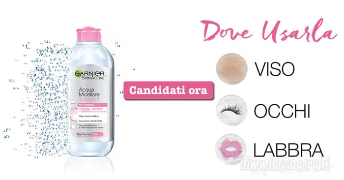 Diventa tester dell'acqua micellare Garnier Skinactive!