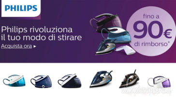Amazon ti rimborsa fino al 100% sui Ferri da stiro Philips