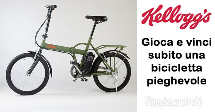 Vinci biciclette pieghevoli IFM con Kellogg's