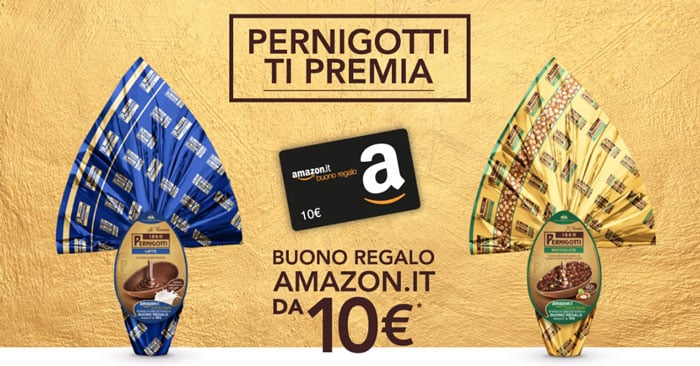 Pernigotti ti premia con un buono regalo  da 10€: ecco come fare