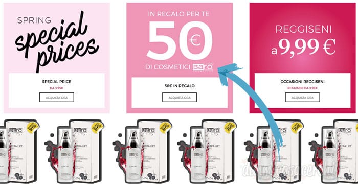 Yamamay ti regala 50,00€ in cosmetici Barò!