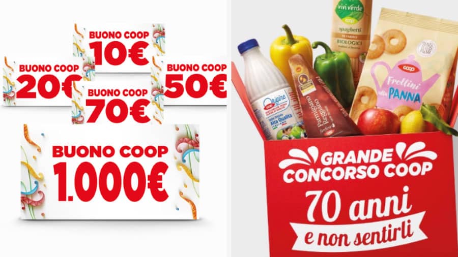 Concorso Coop "70 anni di prodotto"