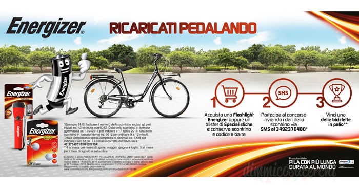 Concorso Energizer 2018: vinci biciclette Doniselli