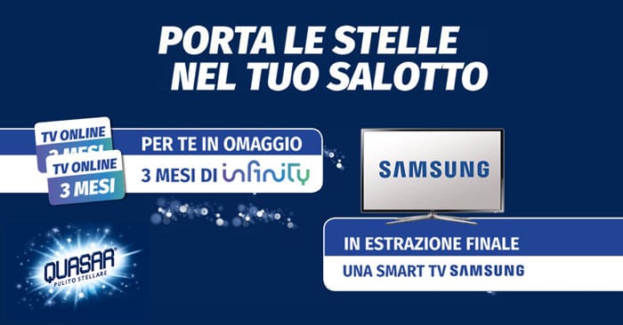 Concorso Quasar 2018: vinci Smart Tv Samsung