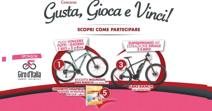 Concorso Rovagnati: gusta, gioca e vinci biciclette e Smartbox