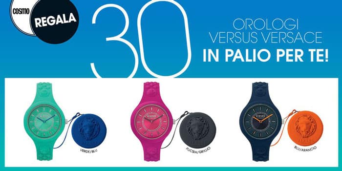 Cosmopolitan: vinci 30 Orologi Fire Island Bicolor con bag Versus di Versace