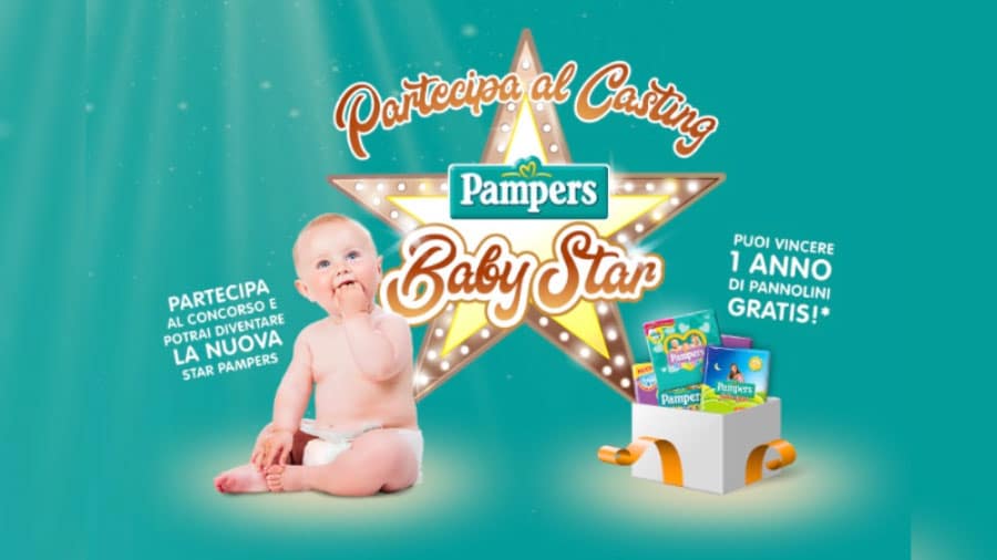Pampers Baby Star: vinci un anno di pannolini