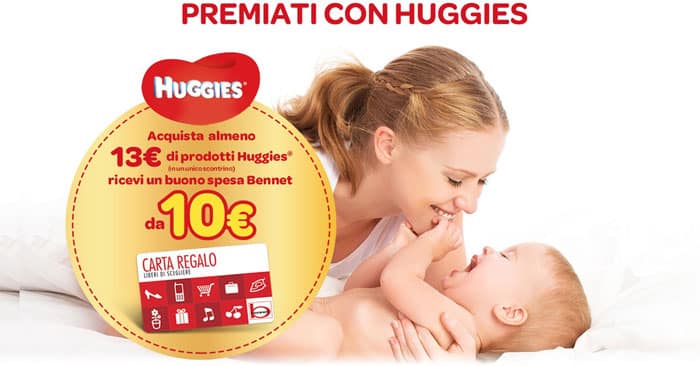 Premiati con Huggies: da Bennet