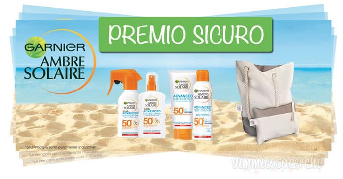 Premio sicuro Garnier Ambre Solaire: in regalo la borsa mare