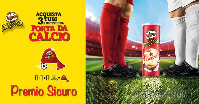 Premio sicuro Pringles: in regalo la porta da calcio