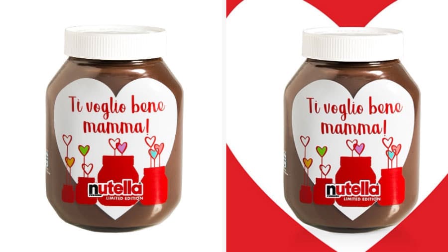 Vasetto Nutella per la festa della Mamma