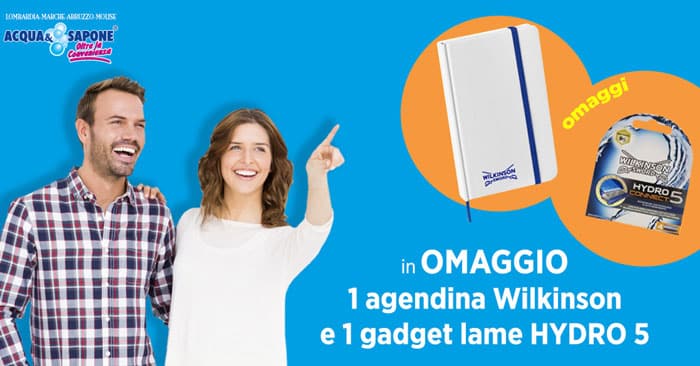 Wilkinson: in omaggio agenda e lame Hydro 5 (da Acqua&Sapone)