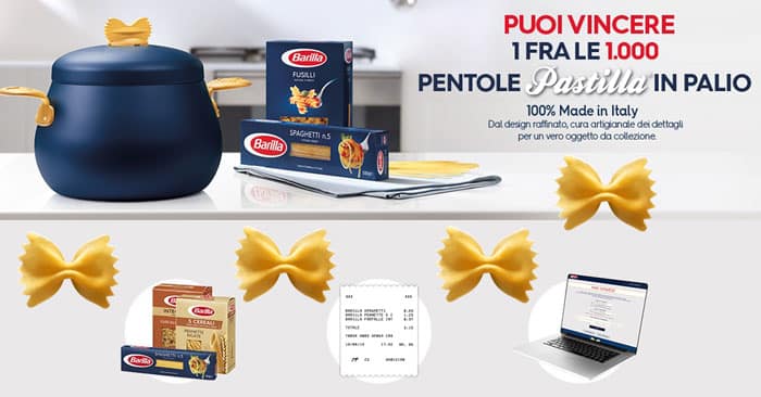 Concorso Barilla: vinci 1.000 pentole Consilia