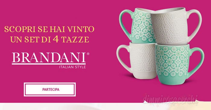 Matilde Vicenzi: vinci subito un set di tazze Brandani