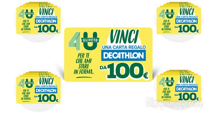 Concorso Uliveto 4U: vinci 150 buoni Decathlon da 100,00€