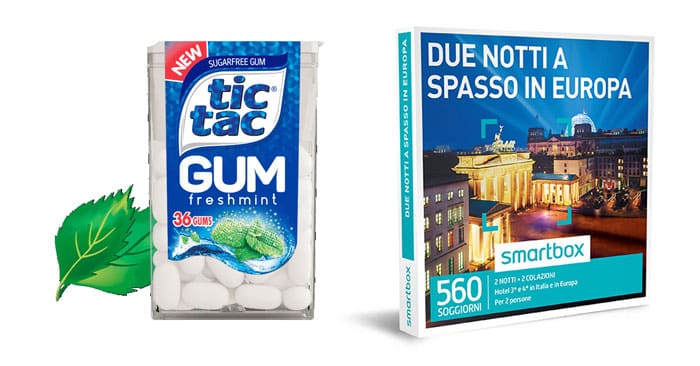 Scopri l'Europa con Tic Tac Gum: in palio Smartbox