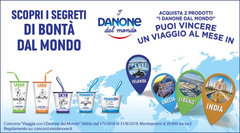 Viaggia con I Danone dal Mondo