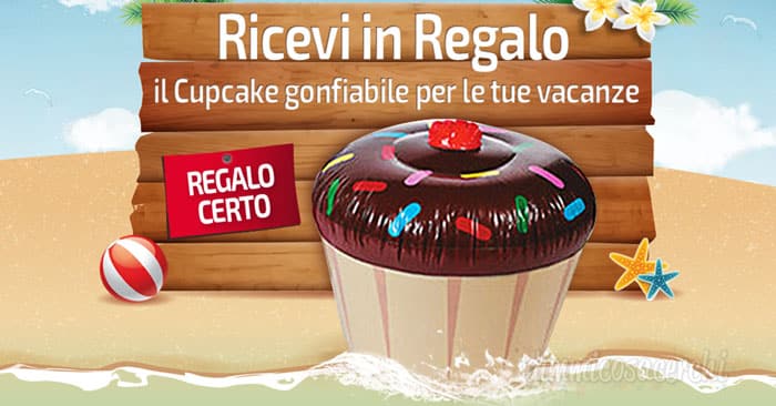 Aquafresh ti regala il Cup Cake gonfiabile