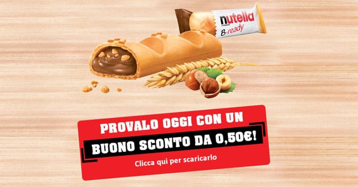 Buono sconto Nutella B-ready