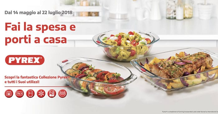 Raccolta bollini Pyrex da Auchan + concorso instant win gratuito