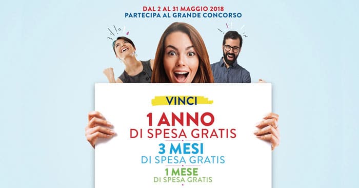 Concorso a premi "Vinci la spesa gratis"