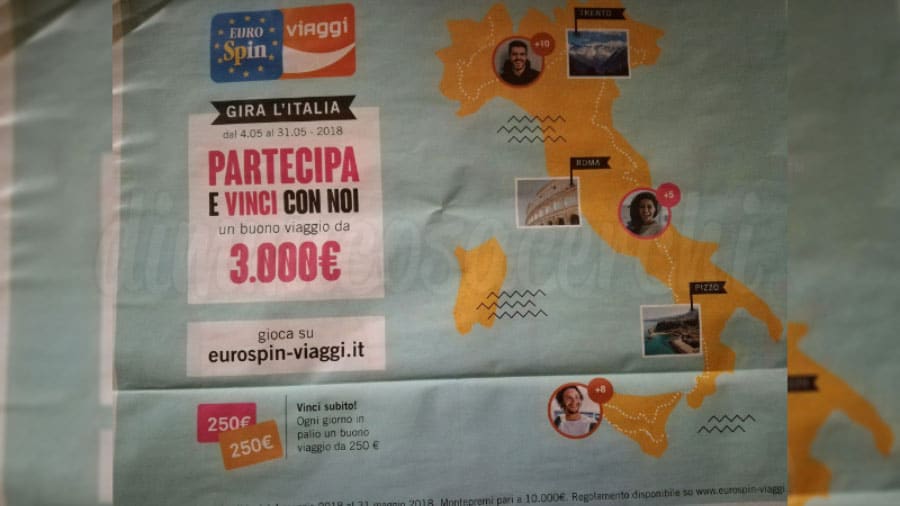 Eurospin Viaggi: concorso "Gira l'Italia"